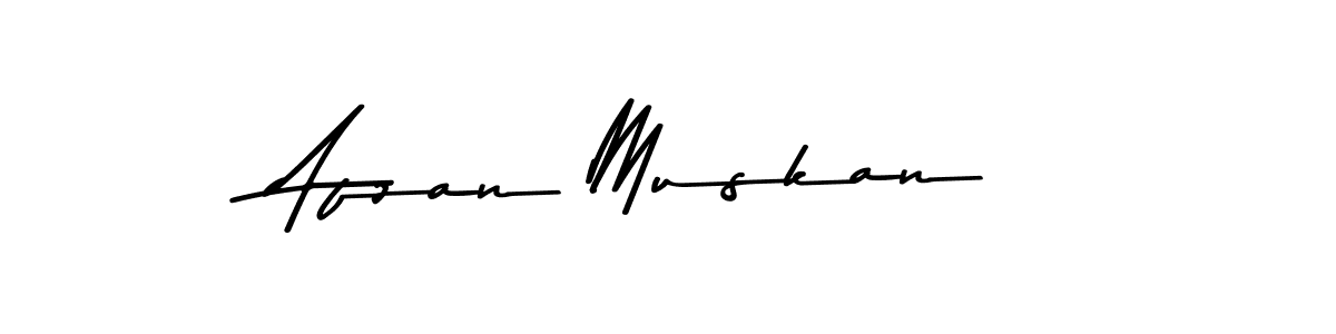 Also we have Afzan Muskan name is the best signature style. Create professional handwritten signature collection using Asem Kandis PERSONAL USE autograph style. Afzan Muskan signature style 9 images and pictures png