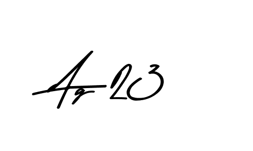 Use a signature maker to create a handwritten signature online. With this signature software, you can design (Asem Kandis PERSONAL USE) your own signature for name Ag 23. Ag 23 signature style 9 images and pictures png