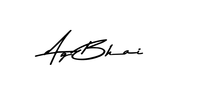 The best way (Asem Kandis PERSONAL USE) to make a short signature is to pick only two or three words in your name. The name Ag Bhai include a total of six letters. For converting this name. Ag Bhai signature style 9 images and pictures png