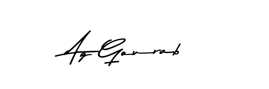 The best way (Asem Kandis PERSONAL USE) to make a short signature is to pick only two or three words in your name. The name Ag Gourab include a total of six letters. For converting this name. Ag Gourab signature style 9 images and pictures png