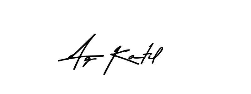 The best way (Asem Kandis PERSONAL USE) to make a short signature is to pick only two or three words in your name. The name Ag Katil include a total of six letters. For converting this name. Ag Katil signature style 9 images and pictures png