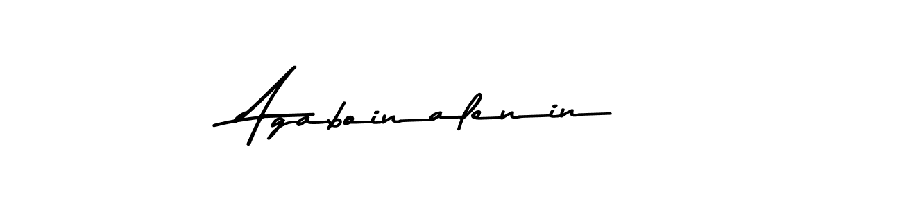 Create a beautiful signature design for name Agaboinalenin. With this signature (Asem Kandis PERSONAL USE) fonts, you can make a handwritten signature for free. Agaboinalenin signature style 9 images and pictures png