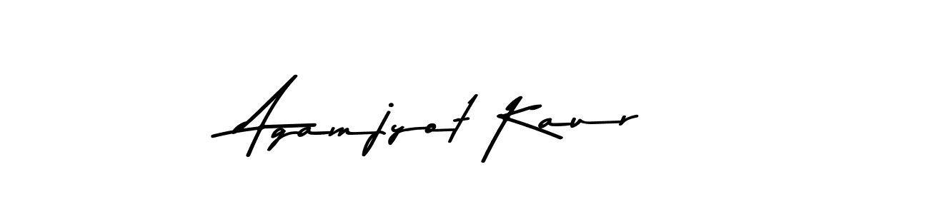 Use a signature maker to create a handwritten signature online. With this signature software, you can design (Asem Kandis PERSONAL USE) your own signature for name Agamjyot Kaur. Agamjyot Kaur signature style 9 images and pictures png