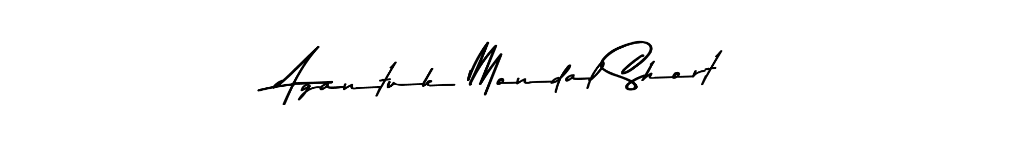 Agantuk Mondal Short stylish signature style. Best Handwritten Sign (Asem Kandis PERSONAL USE) for my name. Handwritten Signature Collection Ideas for my name Agantuk Mondal Short. Agantuk Mondal Short signature style 9 images and pictures png