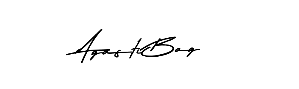 Make a beautiful signature design for name Agasti Bag. With this signature (Asem Kandis PERSONAL USE) style, you can create a handwritten signature for free. Agasti Bag signature style 9 images and pictures png