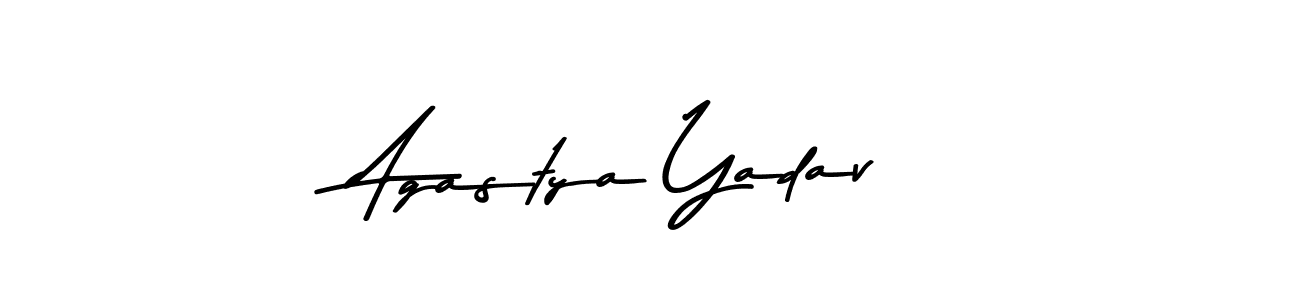 The best way (Asem Kandis PERSONAL USE) to make a short signature is to pick only two or three words in your name. The name Agastya Yadav include a total of six letters. For converting this name. Agastya Yadav signature style 9 images and pictures png