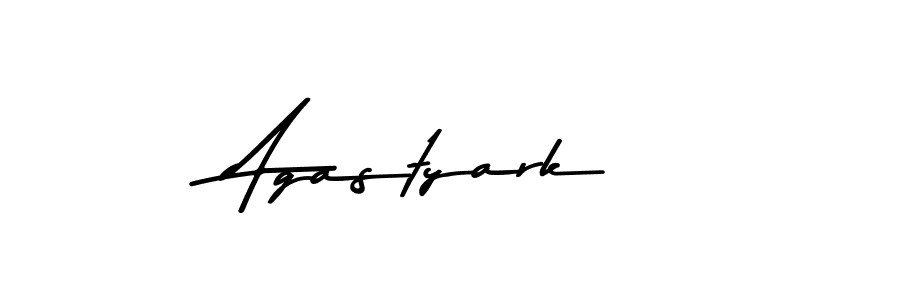 Make a beautiful signature design for name Agastyark. With this signature (Asem Kandis PERSONAL USE) style, you can create a handwritten signature for free. Agastyark signature style 9 images and pictures png