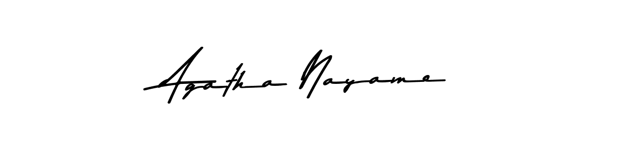 Also we have Agatha Nayame name is the best signature style. Create professional handwritten signature collection using Asem Kandis PERSONAL USE autograph style. Agatha Nayame signature style 9 images and pictures png