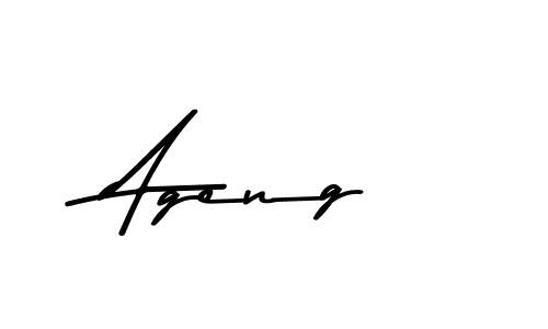 Design your own signature with our free online signature maker. With this signature software, you can create a handwritten (Asem Kandis PERSONAL USE) signature for name Ageng. Ageng signature style 9 images and pictures png