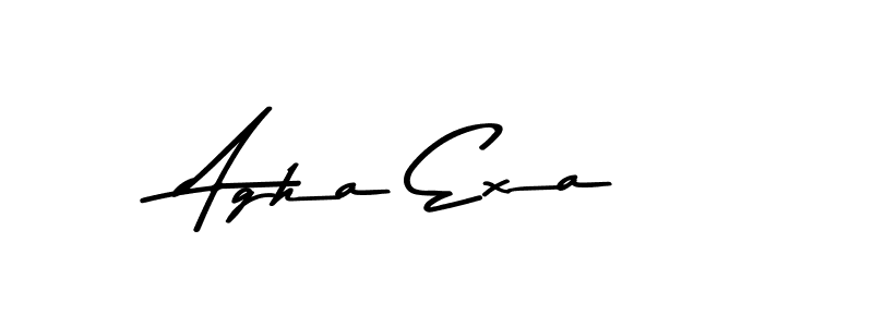 How to make Agha Exa signature? Asem Kandis PERSONAL USE is a professional autograph style. Create handwritten signature for Agha Exa name. Agha Exa signature style 9 images and pictures png