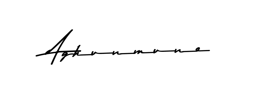Also we have Aghunmune name is the best signature style. Create professional handwritten signature collection using Asem Kandis PERSONAL USE autograph style. Aghunmune signature style 9 images and pictures png