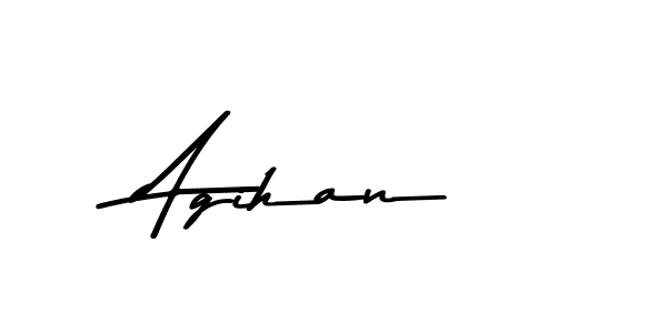 How to make Agihan signature? Asem Kandis PERSONAL USE is a professional autograph style. Create handwritten signature for Agihan name. Agihan signature style 9 images and pictures png