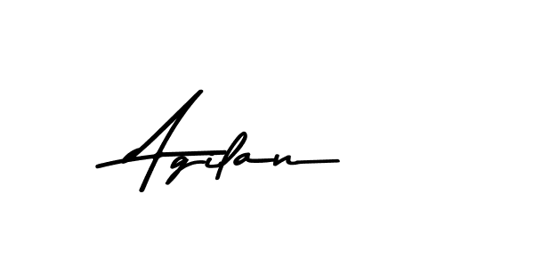 Make a beautiful signature design for name Agilan. With this signature (Asem Kandis PERSONAL USE) style, you can create a handwritten signature for free. Agilan signature style 9 images and pictures png