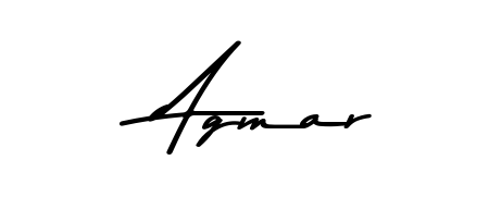 Create your official email sign-off with Agmar name in Asem Kandis PERSONAL USE style. Crisp, clean, and perfectly legible across all screens. Agmar signature style 9 images and pictures png