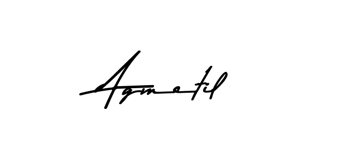 How to make Agmetil signature? Asem Kandis PERSONAL USE is a professional autograph style. Create handwritten signature for Agmetil name. Agmetil signature style 9 images and pictures png