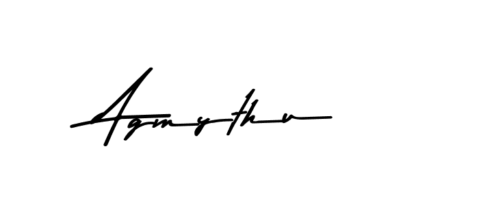 Make a beautiful signature design for name Agmythu. With this signature (Asem Kandis PERSONAL USE) style, you can create a handwritten signature for free. Agmythu signature style 9 images and pictures png