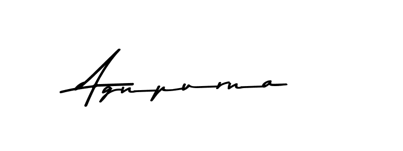 How to make Agnpurna signature? Asem Kandis PERSONAL USE is a professional autograph style. Create handwritten signature for Agnpurna name. Agnpurna signature style 9 images and pictures png