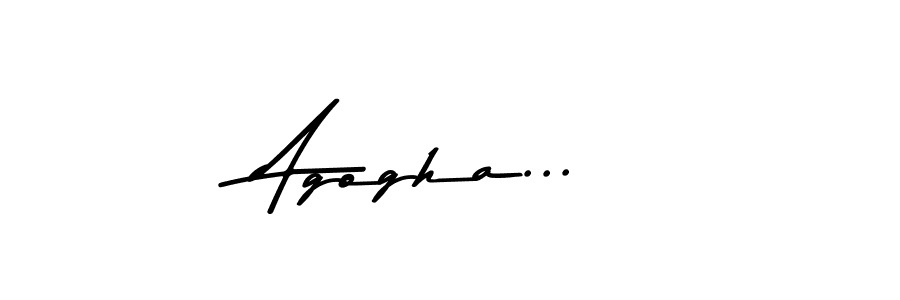 Make a beautiful signature design for name Agogha.... With this signature (Asem Kandis PERSONAL USE) style, you can create a handwritten signature for free. Agogha... signature style 9 images and pictures png