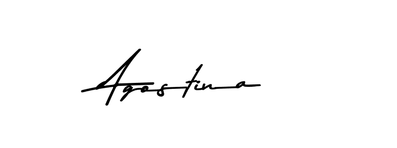 Create a beautiful signature design for name Agostina. With this signature (Asem Kandis PERSONAL USE) fonts, you can make a handwritten signature for free. Agostina signature style 9 images and pictures png