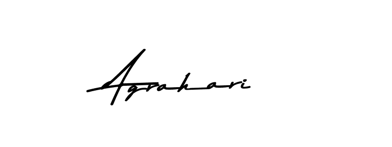 Use a signature maker to create a handwritten signature online. With this signature software, you can design (Asem Kandis PERSONAL USE) your own signature for name Agrahari. Agrahari signature style 9 images and pictures png