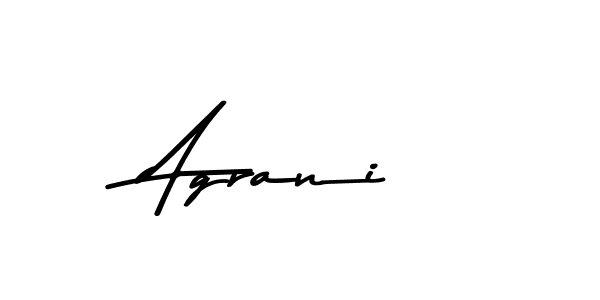 Agrani stylish signature style. Best Handwritten Sign (Asem Kandis PERSONAL USE) for my name. Handwritten Signature Collection Ideas for my name Agrani. Agrani signature style 9 images and pictures png