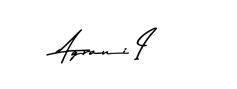 Also You can easily find your signature by using the search form. We will create Agrani I name handwritten signature images for you free of cost using Asem Kandis PERSONAL USE sign style. Agrani I signature style 9 images and pictures png