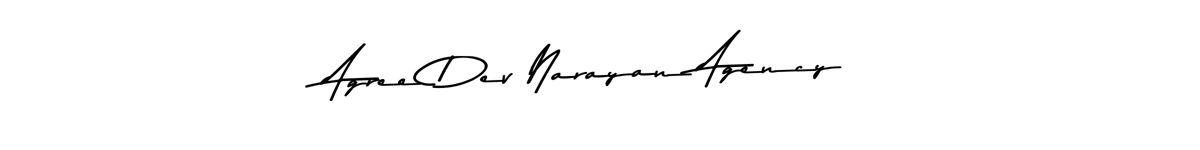 Use a signature maker to create a handwritten signature online. With this signature software, you can design (Asem Kandis PERSONAL USE) your own signature for name Agree Dev Narayan Agency. Agree Dev Narayan Agency signature style 9 images and pictures png