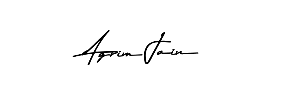 Asem Kandis PERSONAL USE is a professional signature style that is perfect for those who want to add a touch of class to their signature. It is also a great choice for those who want to make their signature more unique. Get Agrim Jain name to fancy signature for free. Agrim Jain signature style 9 images and pictures png