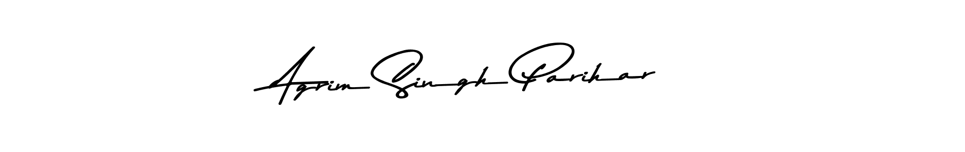 Agrim Singh Parihar stylish signature style. Best Handwritten Sign (Asem Kandis PERSONAL USE) for my name. Handwritten Signature Collection Ideas for my name Agrim Singh Parihar. Agrim Singh Parihar signature style 9 images and pictures png