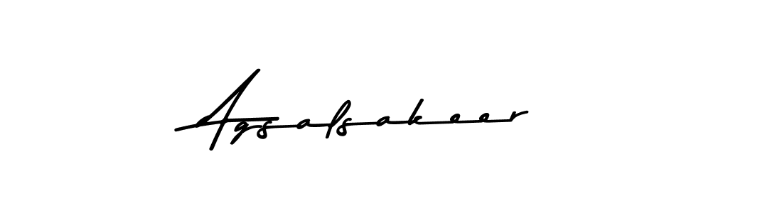 Agsalsakeer stylish signature style. Best Handwritten Sign (Asem Kandis PERSONAL USE) for my name. Handwritten Signature Collection Ideas for my name Agsalsakeer. Agsalsakeer signature style 9 images and pictures png