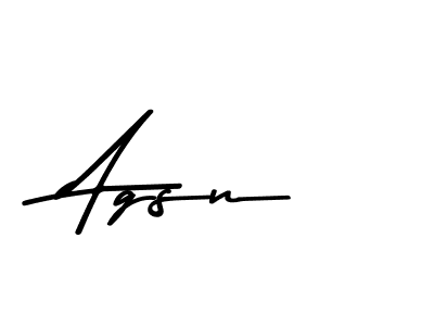 Also we have Agsn name is the best signature style. Create professional handwritten signature collection using Asem Kandis PERSONAL USE autograph style. Agsn signature style 9 images and pictures png