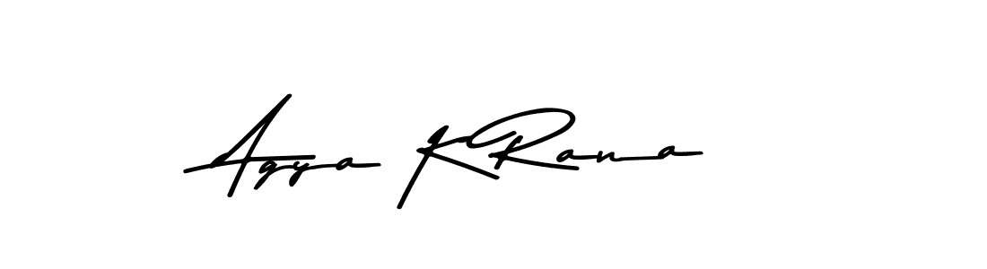 Agya K Rana stylish signature style. Best Handwritten Sign (Asem Kandis PERSONAL USE) for my name. Handwritten Signature Collection Ideas for my name Agya K Rana. Agya K Rana signature style 9 images and pictures png