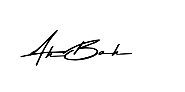 Design your own signature with our free online signature maker. With this signature software, you can create a handwritten (Asem Kandis PERSONAL USE) signature for name Ah Bah. Ah Bah signature style 9 images and pictures png