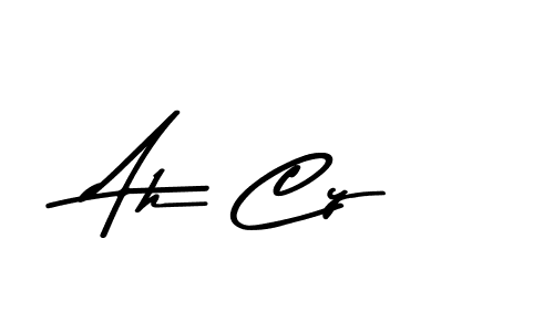 You should practise on your own different ways (Asem Kandis PERSONAL USE) to write your name (Ah Cy) in signature. don't let someone else do it for you. Ah Cy signature style 9 images and pictures png