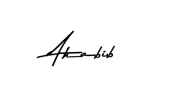 Ahabib stylish signature style. Best Handwritten Sign (Asem Kandis PERSONAL USE) for my name. Handwritten Signature Collection Ideas for my name Ahabib. Ahabib signature style 9 images and pictures png