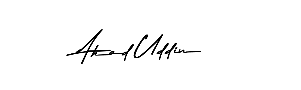 Make a beautiful signature design for name Ahad Uddin. Use this online signature maker to create a handwritten signature for free. Ahad Uddin signature style 9 images and pictures png