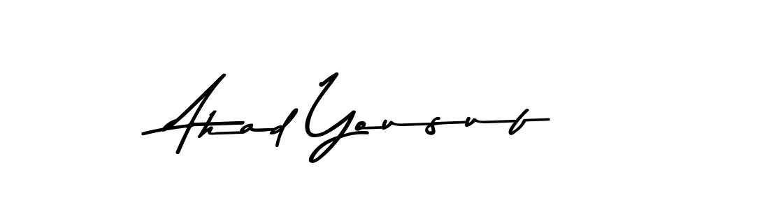 How to make Ahad Yousuf name signature. Use Asem Kandis PERSONAL USE style for creating short signs online. This is the latest handwritten sign. Ahad Yousuf signature style 9 images and pictures png