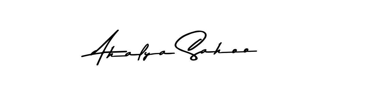 The best way (Asem Kandis PERSONAL USE) to make a short signature is to pick only two or three words in your name. The name Ahalya Sahoo include a total of six letters. For converting this name. Ahalya Sahoo signature style 9 images and pictures png