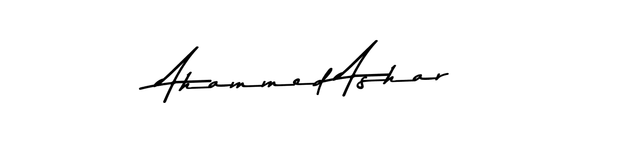 Also You can easily find your signature by using the search form. We will create Ahammed Ashar name handwritten signature images for you free of cost using Asem Kandis PERSONAL USE sign style. Ahammed Ashar signature style 9 images and pictures png