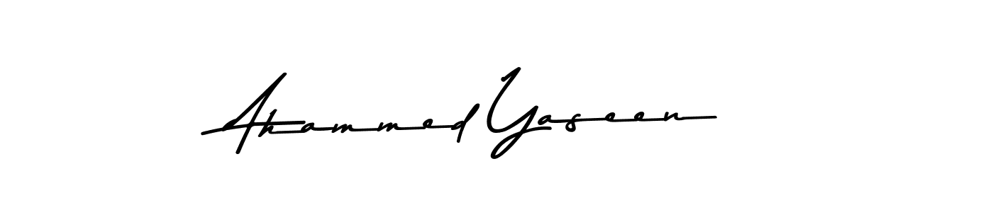 The best way (Asem Kandis PERSONAL USE) to make a short signature is to pick only two or three words in your name. The name Ahammed Yaseen include a total of six letters. For converting this name. Ahammed Yaseen signature style 9 images and pictures png