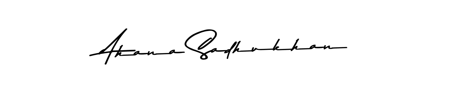 Design your own signature with our free online signature maker. With this signature software, you can create a handwritten (Asem Kandis PERSONAL USE) signature for name Ahana Sadhukhan. Ahana Sadhukhan signature style 9 images and pictures png