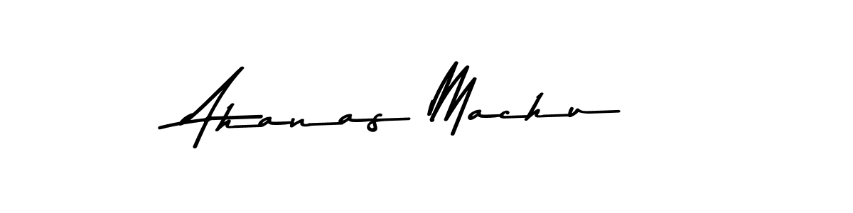 Here are the top 10 professional signature styles for the name Ahanas Machu. These are the best autograph styles you can use for your name. Ahanas Machu signature style 9 images and pictures png