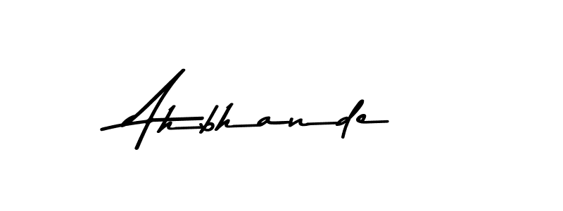 Make a beautiful signature design for name Ahbhande. Use this online signature maker to create a handwritten signature for free. Ahbhande signature style 9 images and pictures png