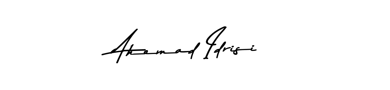 Use a signature maker to create a handwritten signature online. With this signature software, you can design (Asem Kandis PERSONAL USE) your own signature for name Ahemad Idrisi. Ahemad Idrisi signature style 9 images and pictures png