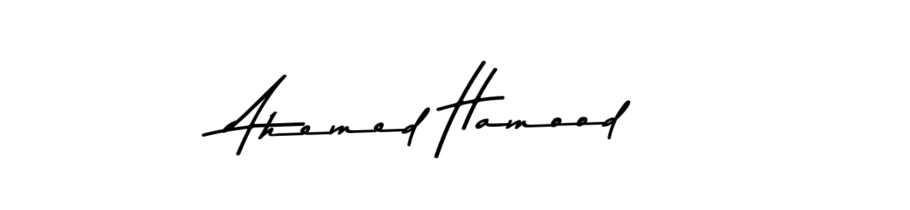 Make a beautiful signature design for name Ahemed Hamood. With this signature (Asem Kandis PERSONAL USE) style, you can create a handwritten signature for free. Ahemed Hamood signature style 9 images and pictures png