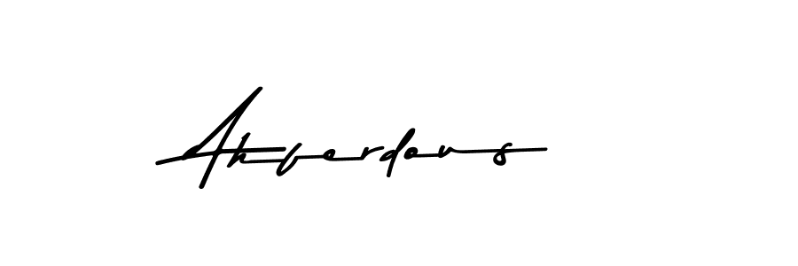 How to make Ahferdous signature? Asem Kandis PERSONAL USE is a professional autograph style. Create handwritten signature for Ahferdous name. Ahferdous signature style 9 images and pictures png