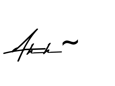 You should practise on your own different ways (Asem Kandis PERSONAL USE) to write your name (Ahh~) in signature. don't let someone else do it for you. Ahh~ signature style 9 images and pictures png