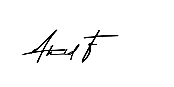 Design your own signature with our free online signature maker. With this signature software, you can create a handwritten (Asem Kandis PERSONAL USE) signature for name Ahid F. Ahid F signature style 9 images and pictures png