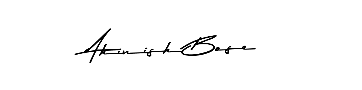 The best way (Asem Kandis PERSONAL USE) to make a short signature is to pick only two or three words in your name. The name Ahinish Bose include a total of six letters. For converting this name. Ahinish Bose signature style 9 images and pictures png