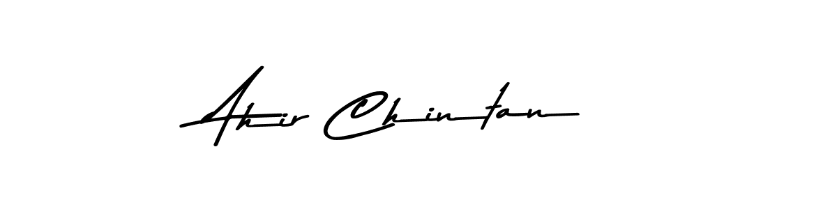 Use a signature maker to create a handwritten signature online. With this signature software, you can design (Asem Kandis PERSONAL USE) your own signature for name Ahir Chintan. Ahir Chintan signature style 9 images and pictures png